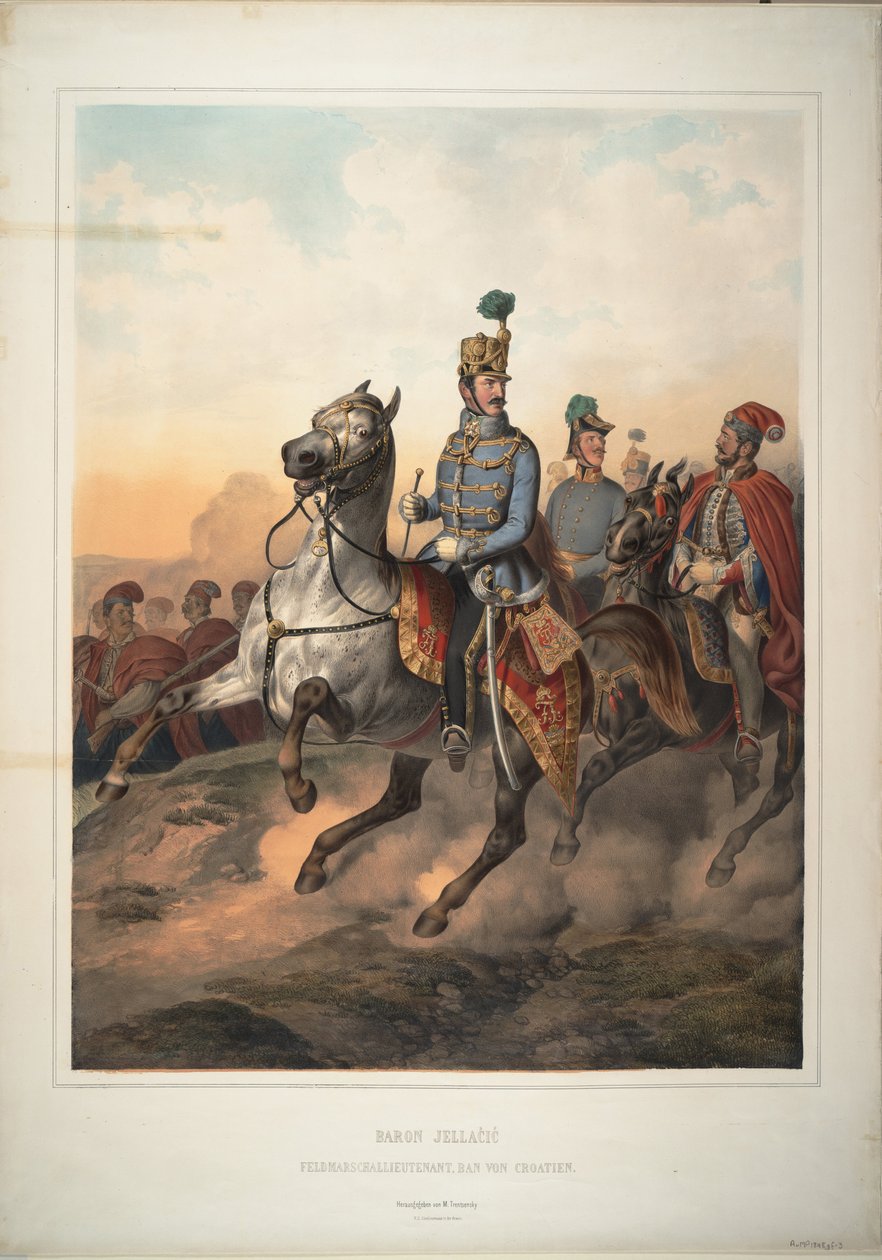 Grev Josip Jelacic af Buim, 1849 af Matthias Trentsensky