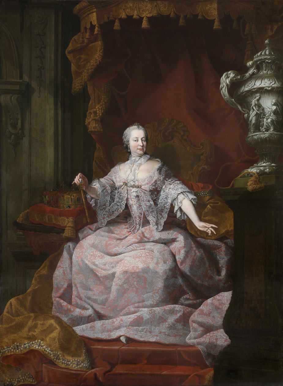 Portræt af kejserinde Maria Theresia af Østrig 1717-1780, 1750