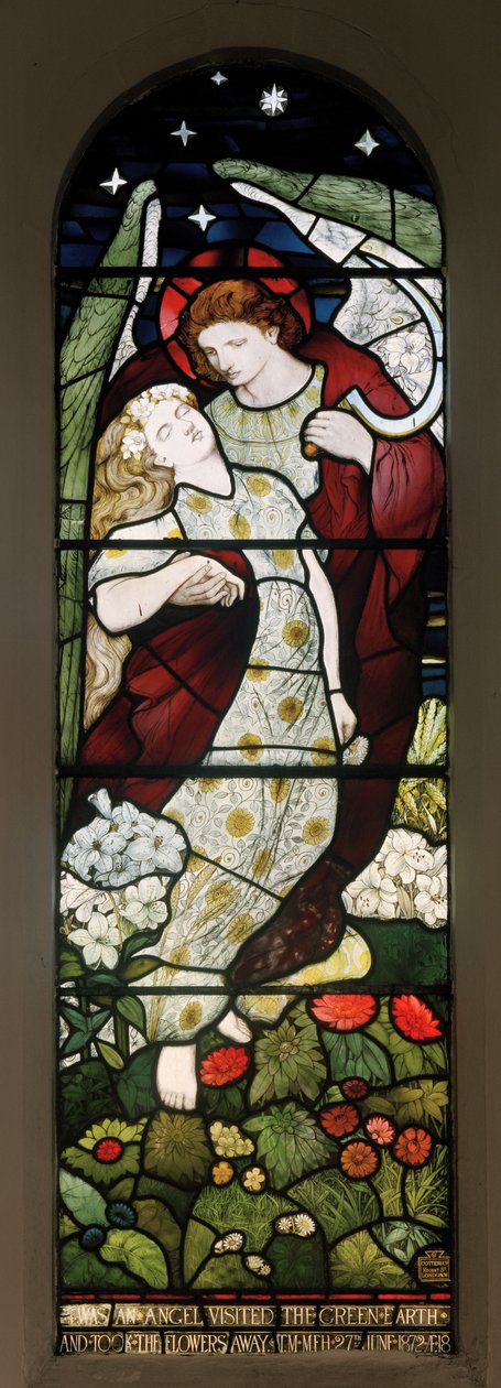 Dødens engel, St John the Evangelist Church, Birtley, 1873 (Cottier & Co) af Matthijs Maris