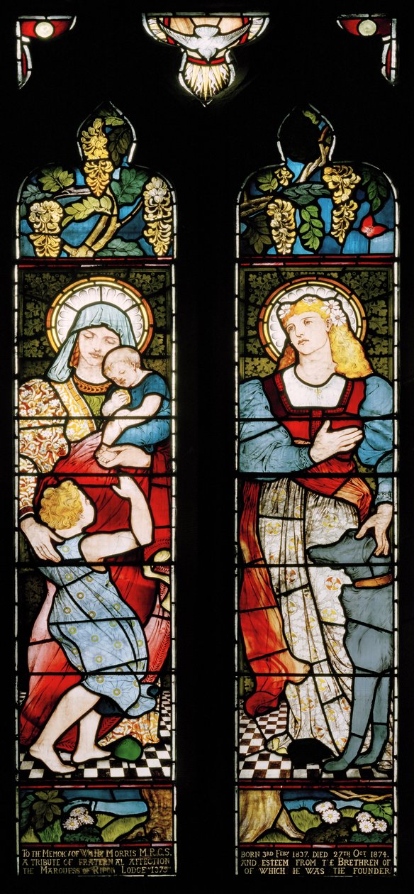 Charity & Faith, Church of St Cuthbert, Darlington, 1875 af Matthijs Maris