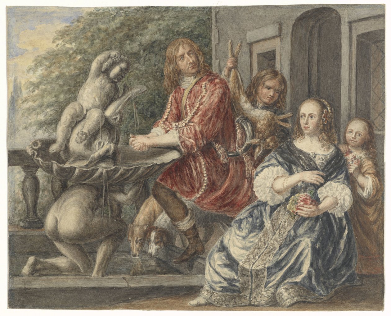 Cornelis de Wit og hans familie af Matthijs Maris