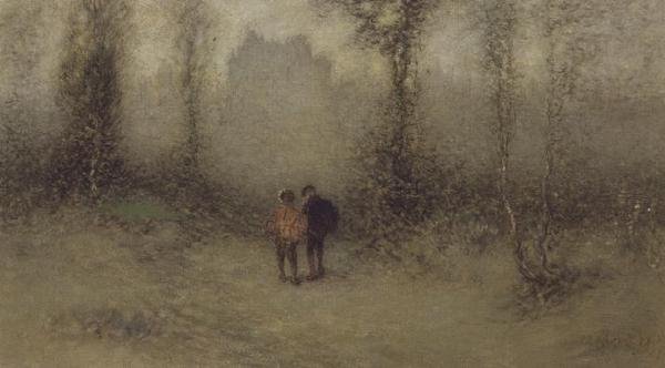 Det fortryllede slot, ca. 1887 af Matthijs Maris