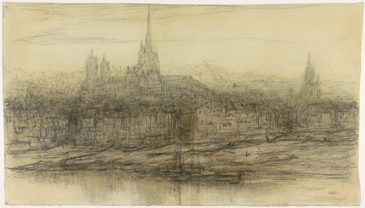 Udsigt over Rouen af Matthijs Maris