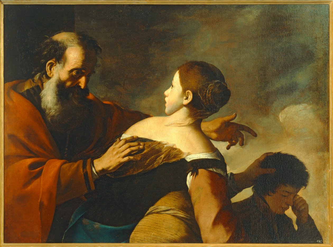 Abraham og Hagar. 10010031 ... af Mattia (1613 99) Preti