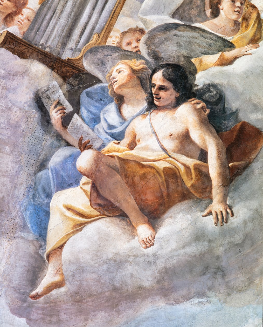 Concerts of Angels, detalje af Mattia (1613 99) Preti