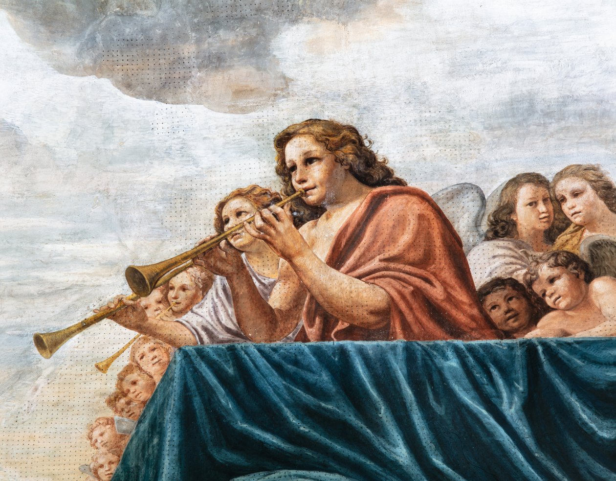 Concerts of Angels, detalje af Mattia (1613 99) Preti