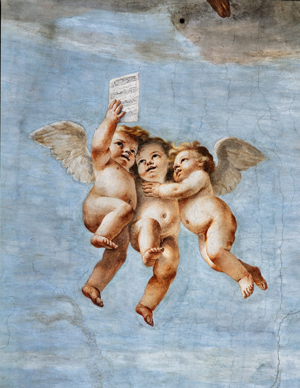Englenes koncerter, detalje af Mattia (1613 99) Preti