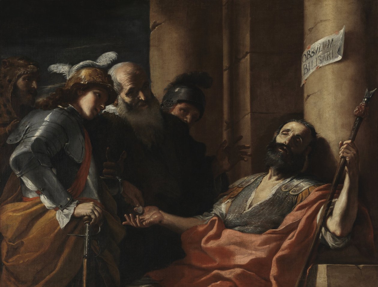 Belisarius modtager almisser af Mattia Preti