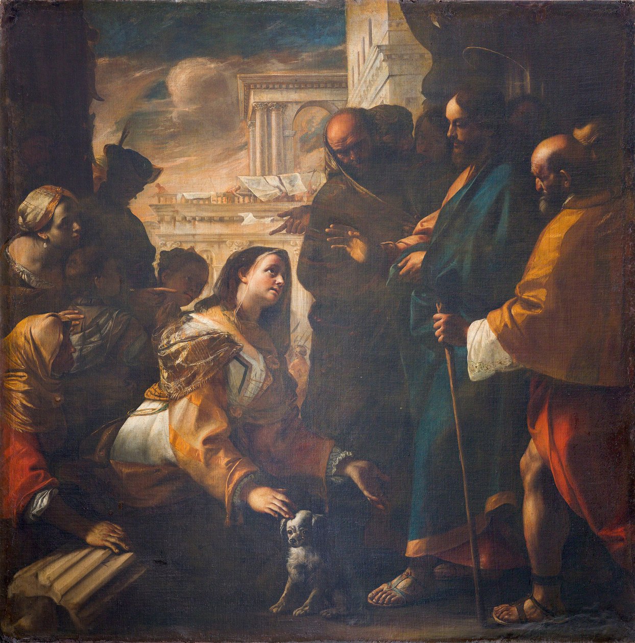 Kristus og kvinden fra Kanaan, 1646-1647. af Mattia Preti