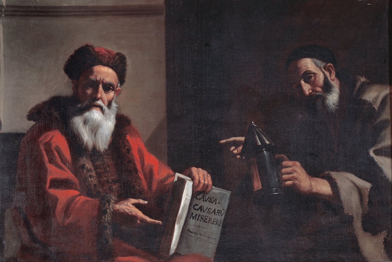Diogenes og Platon, 1649 af Mattia Preti