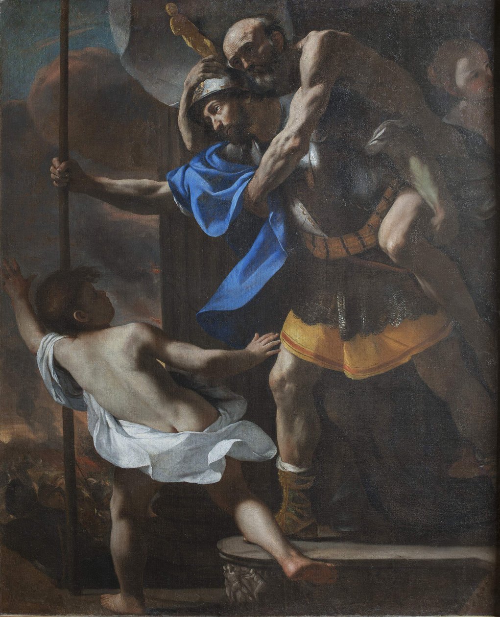 Flugt fra Troja, 1635-1640. af Mattia Preti