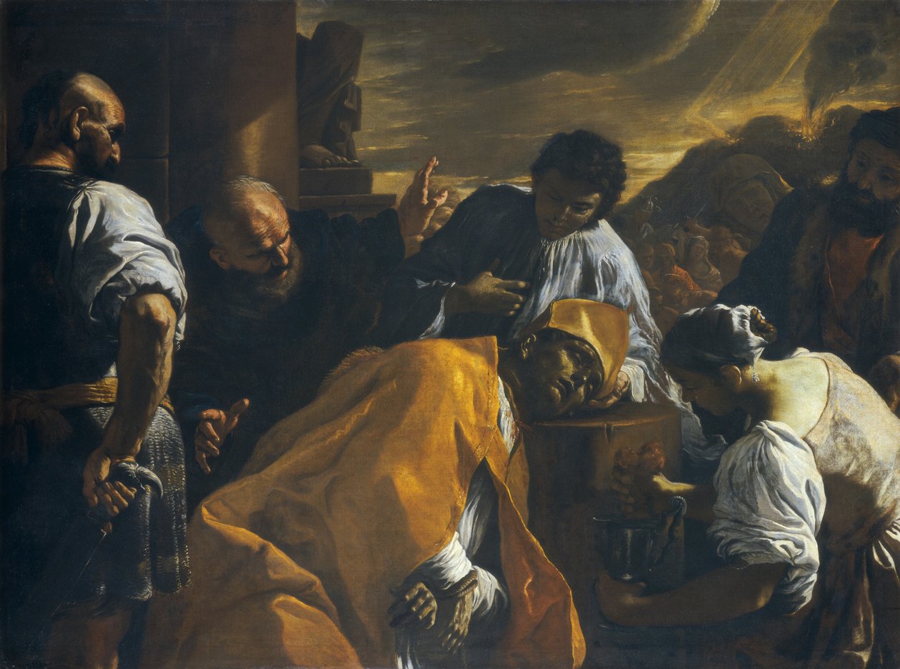 Sankt Gennaros martyrium af Mattia Preti