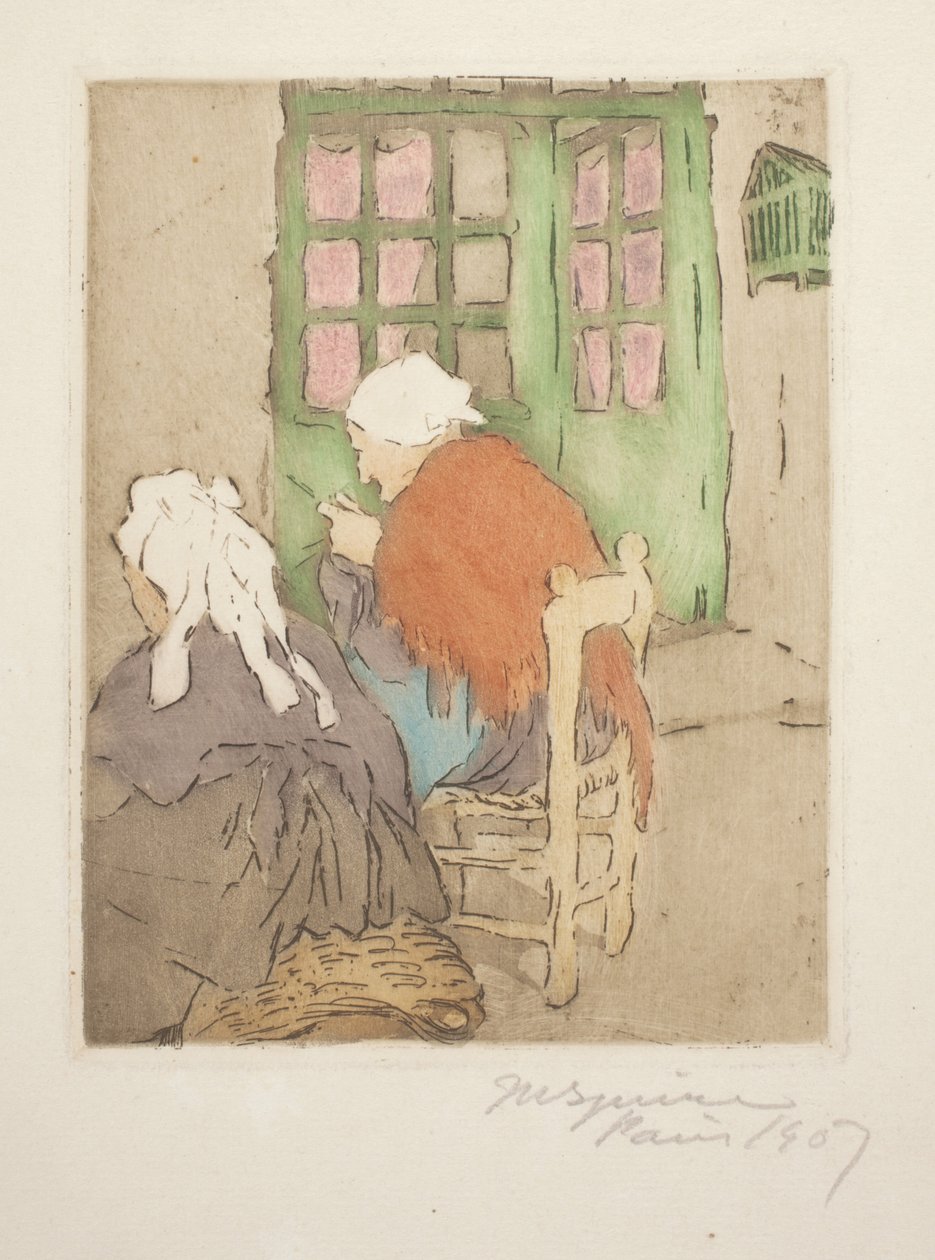La Porte Verte (Den grønne dør) (Strikning) af Maud Hunt Squire