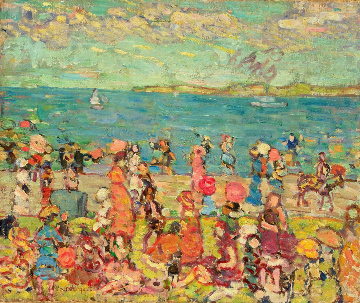 Strandscene, ca. 1912-13 af Maurice Brazil Prendergast