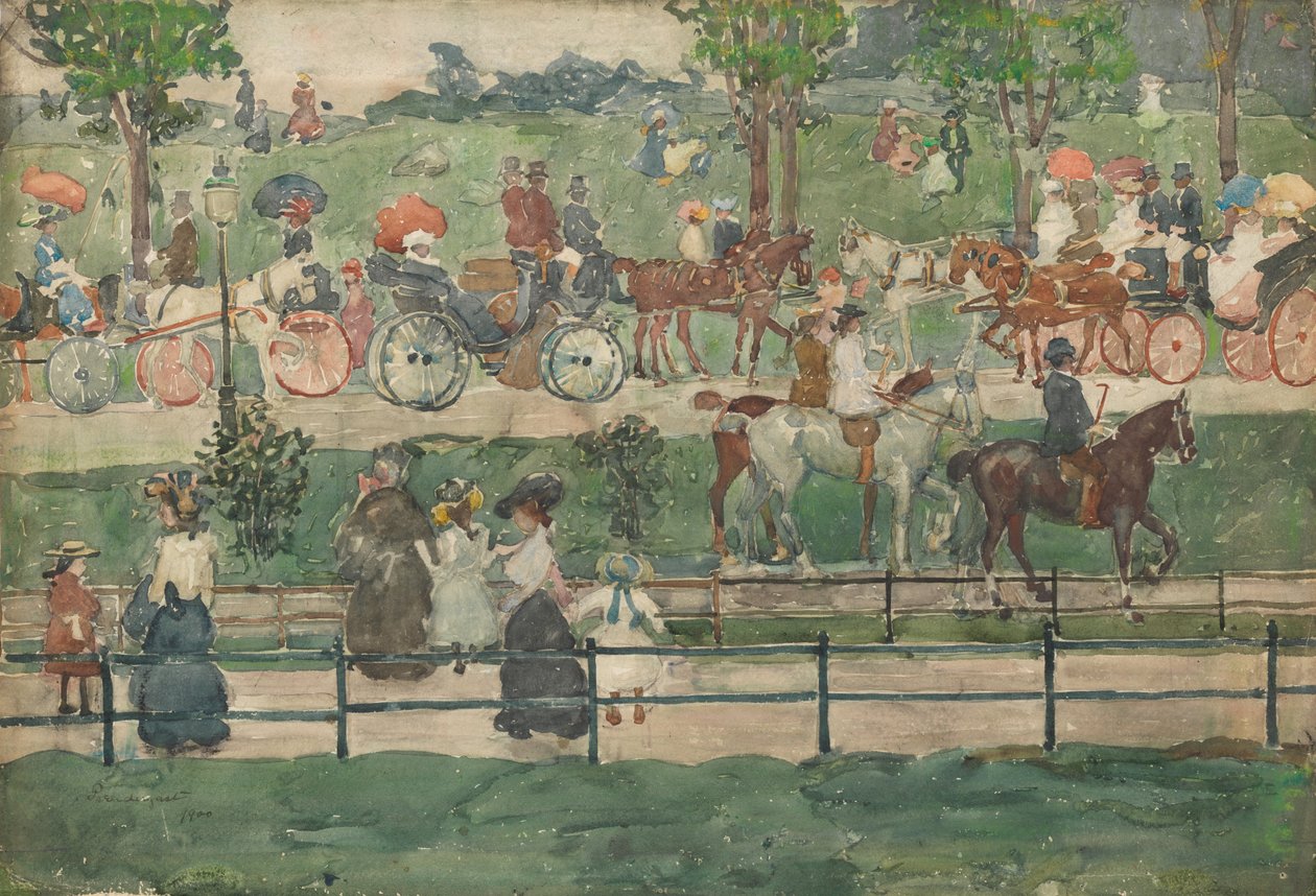 Central Park, 1900 af Maurice Brazil Prendergast