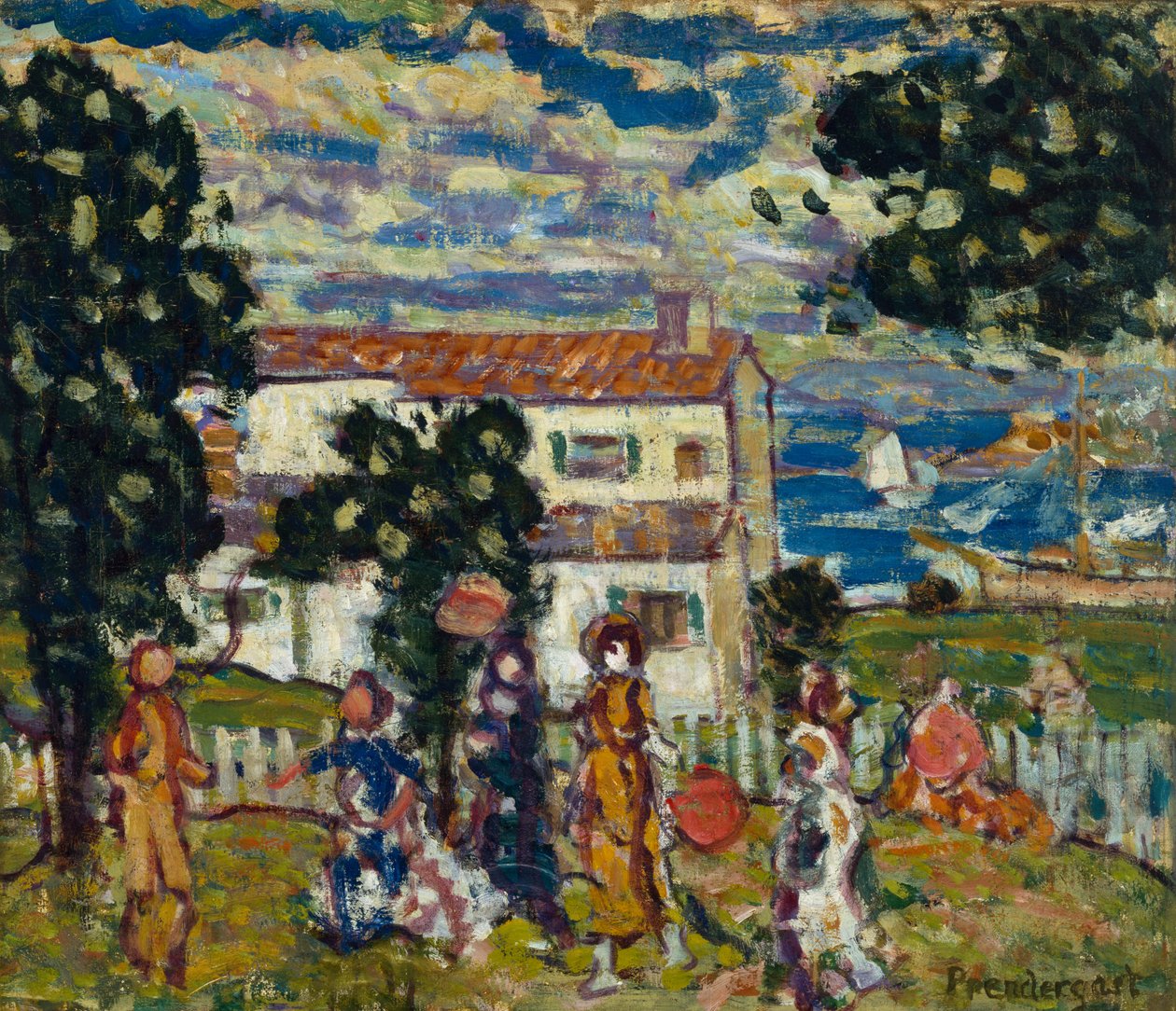 New England Village, 1912-14 af Maurice Brazil Prendergast