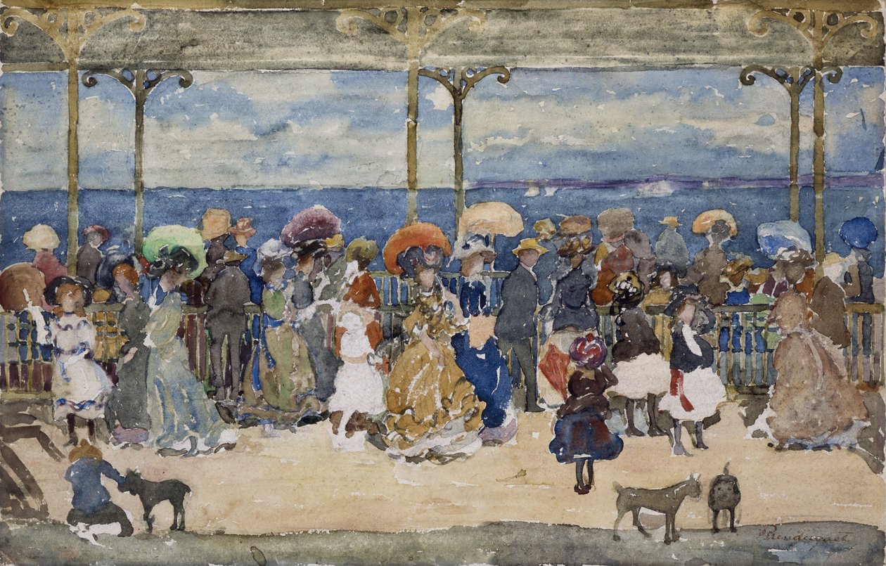 På Molen, Nantasket, c.1900-05 af Maurice Brazil Prendergast