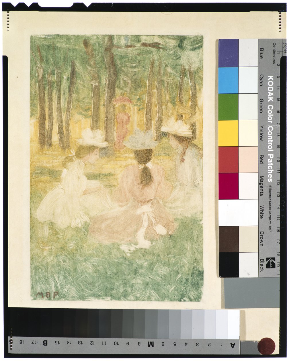 Picnic, ca.1895-97 (monotype) af Maurice Brazil Prendergast