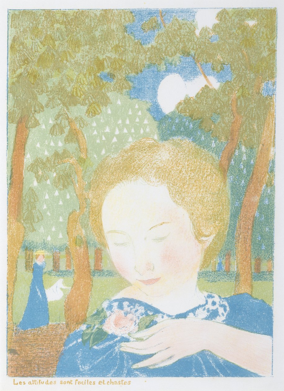 Attitudes are Simple and Chaste fra serien Love, udgivet 1895 af Maurice Denis