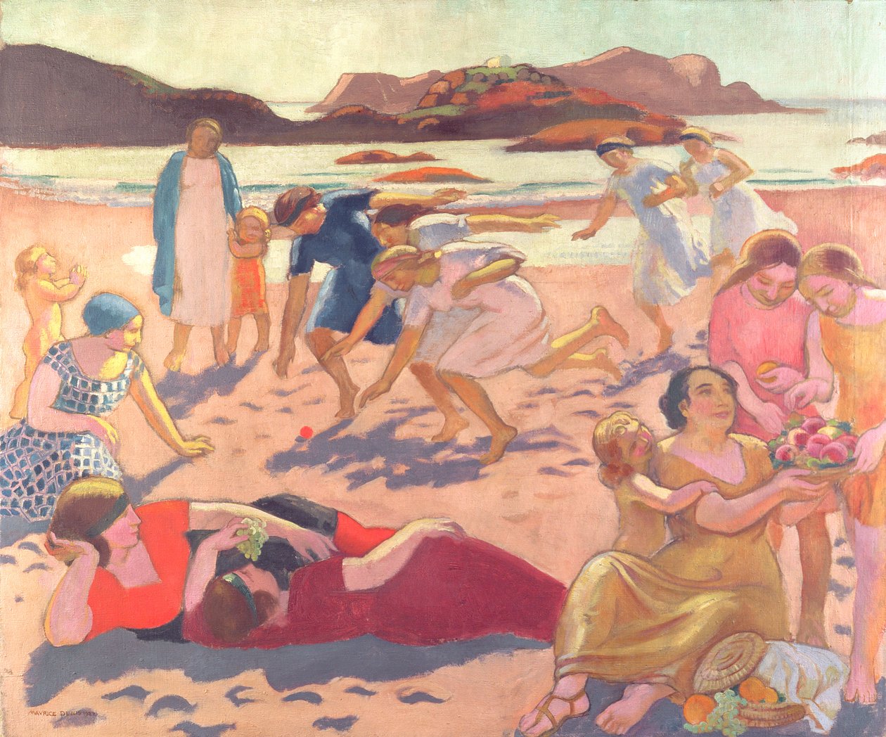 Boldspil på stranden, 1922 af Maurice Denis