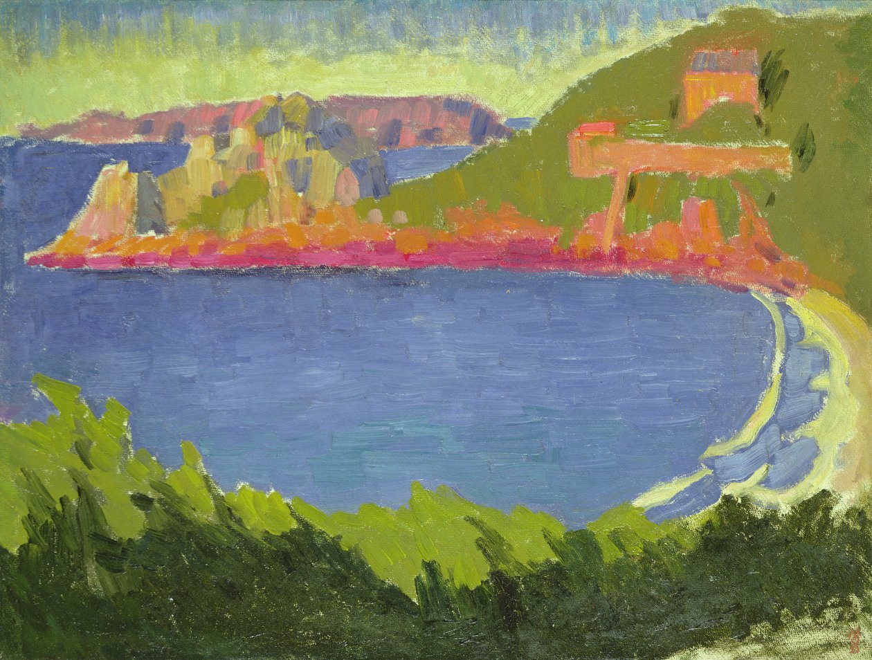 Højvande om aftenen ved Trestrignel, ca. 1910 af Maurice Denis