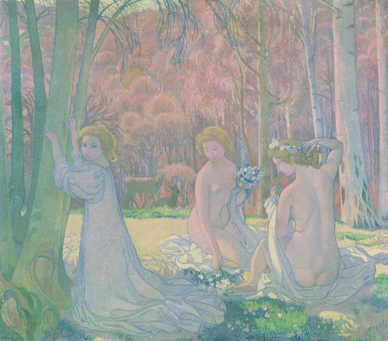Figurer i et forårslandskab, 1897 af Maurice Denis
