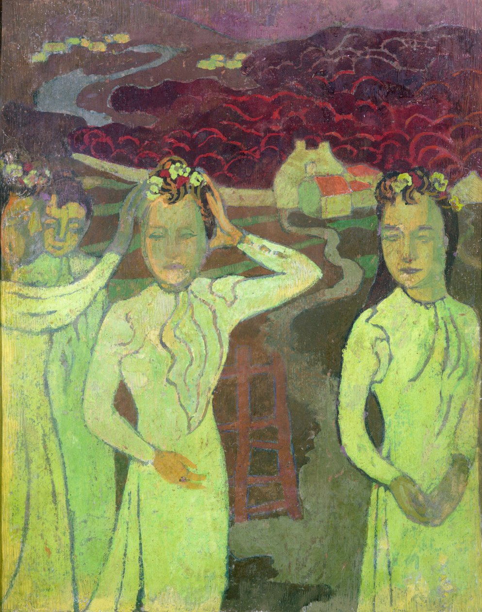 Første studie til et tredobbelt portræt af Marthe, 1892 af Maurice Denis