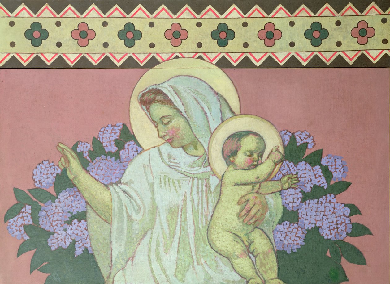 Grace, central sektion fra udsmykningen af kunstnerens hjem i Perros-Guirac, 1908 af Maurice Denis