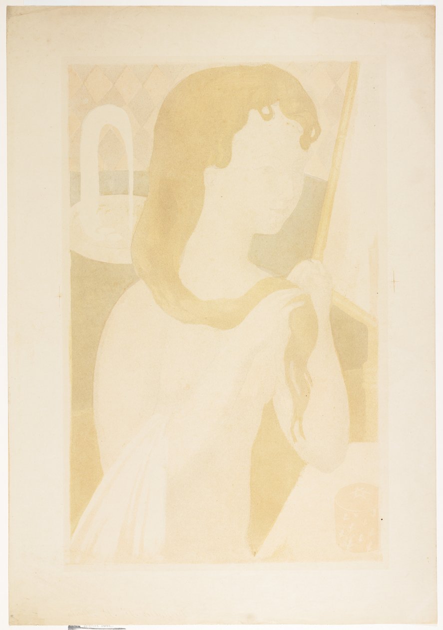 Ung pige ved sit toilet, 1895 af Maurice Denis