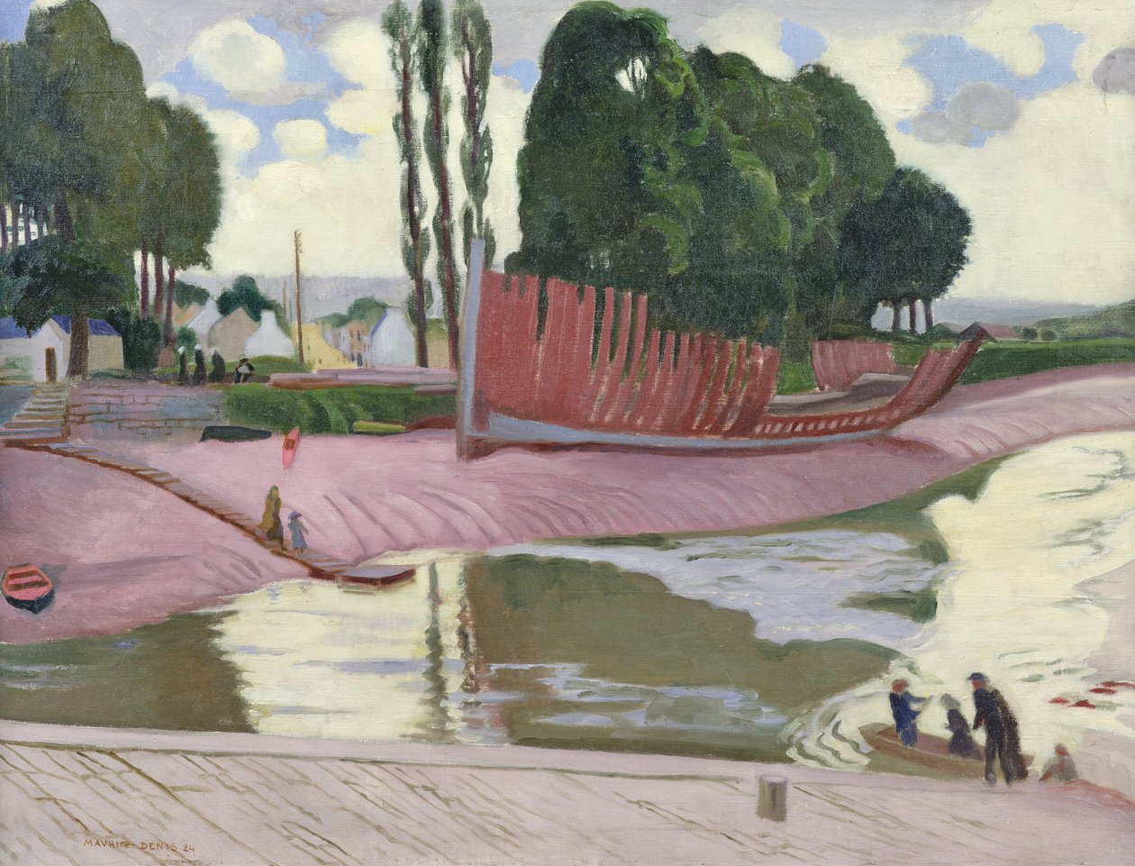 Landerneau-floden, 1924 af Maurice Denis
