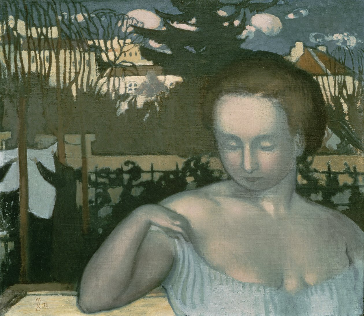 Portræt af Marthe Denis, kunstnerens kone, 1893 af Maurice Denis