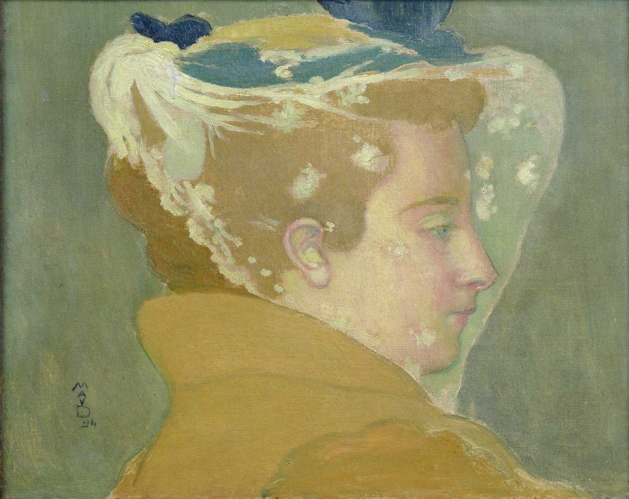 Portræt af Marthe med hvidt slør, 1894 af Maurice Denis