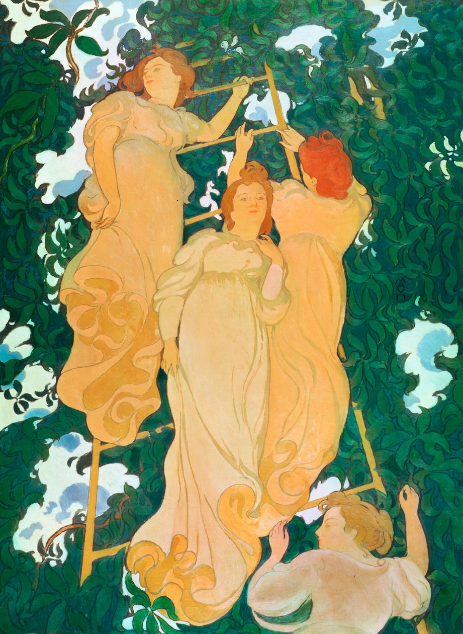 Stigen i løvet, 1892 af Maurice Denis