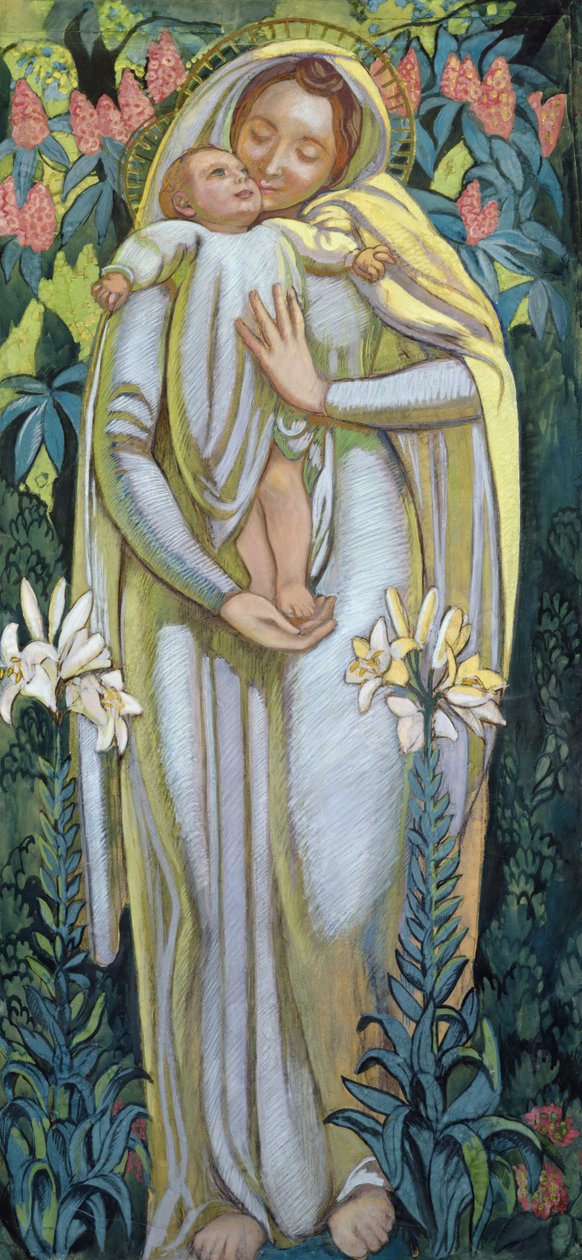 Jomfruen med et kys, 1919 af Maurice Denis
