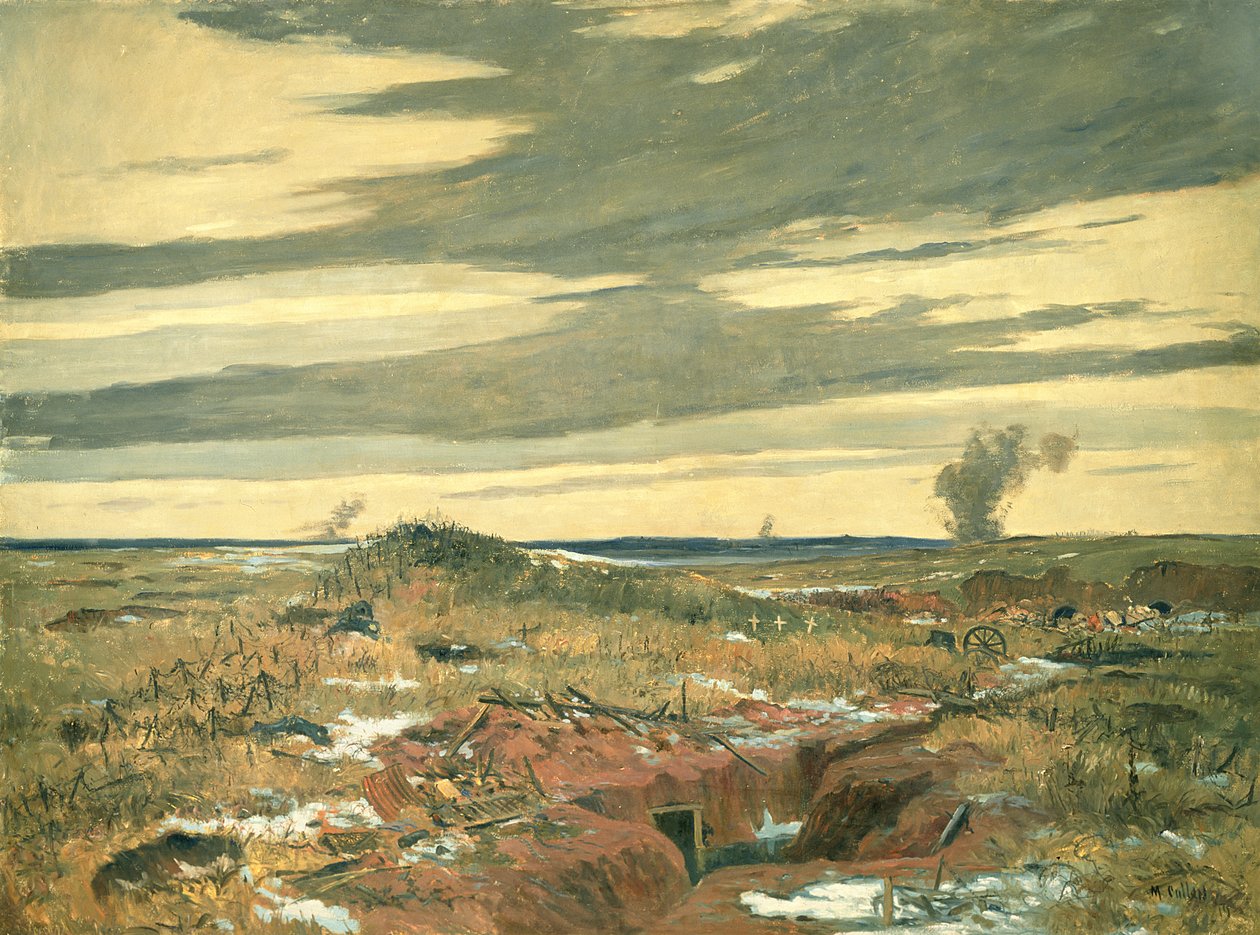 No Mans Land wc på papir af Maurice Galbraith Cullen