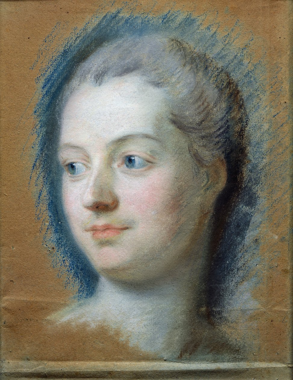 Portræt af Madame de Pompadour (1721-64) 1752 (pastel på papir) af Maurice Quentin de La Tour