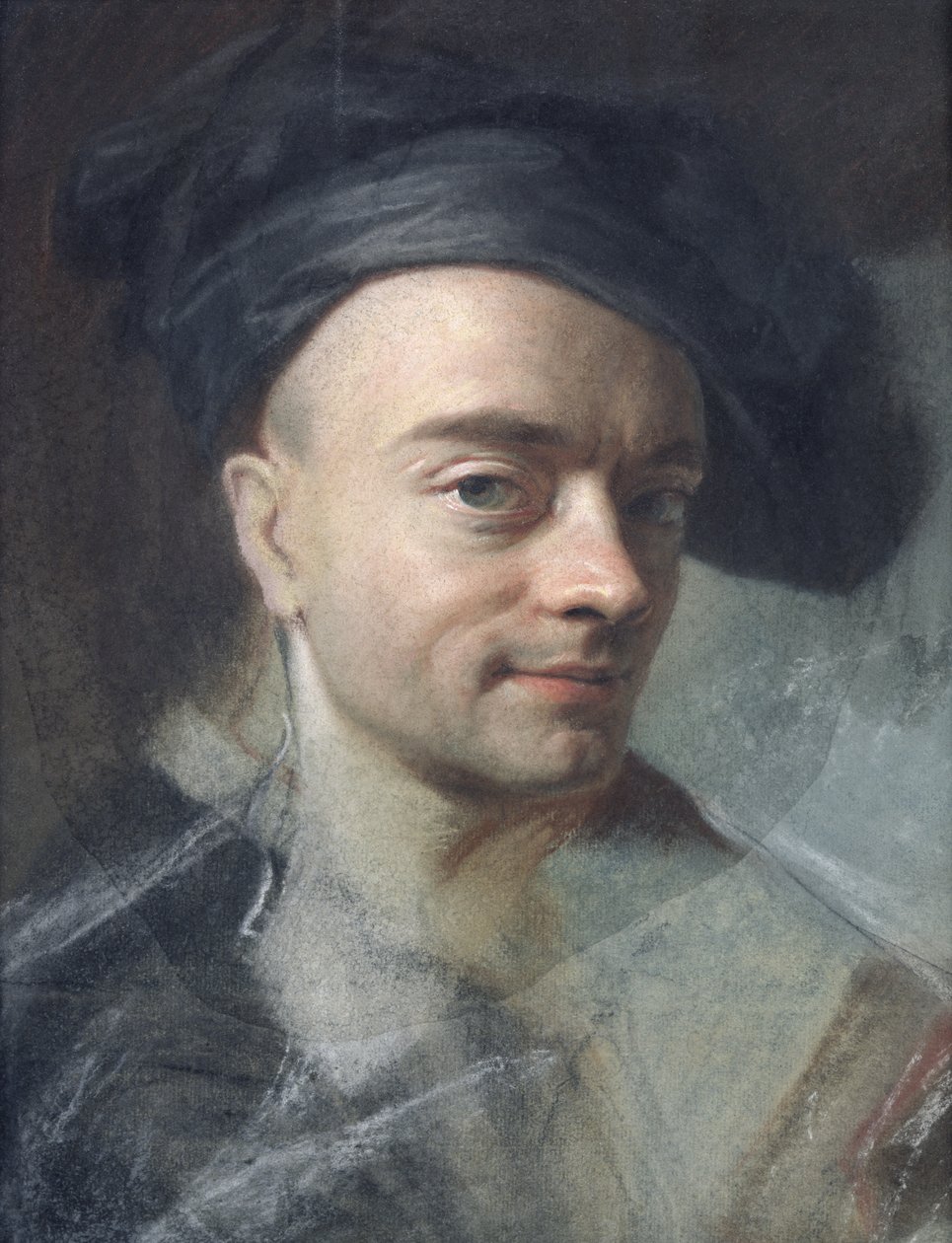 Selvportræt (pastel) af Maurice Quentin de La Tour
