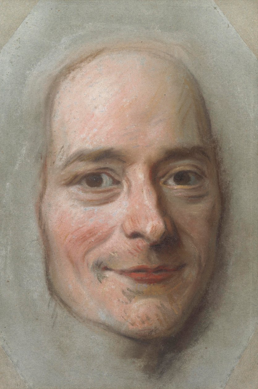 Portræt af Voltaire, ca. 1750 af Maurice Quentin de La Tour
