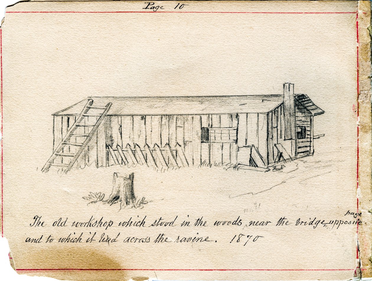 Workshop på grund af Sisters of Providence of Saint Mary-of-the-Woods, Indiana i 1870 af Maurice Schnell