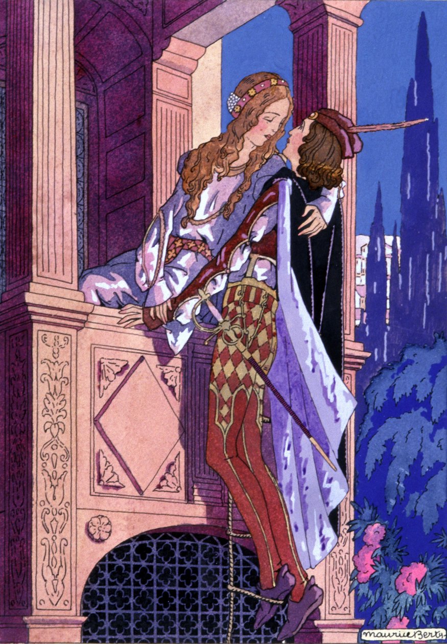 Romeo og Julie, ca. 1930 (illustration) af Maurice Berty