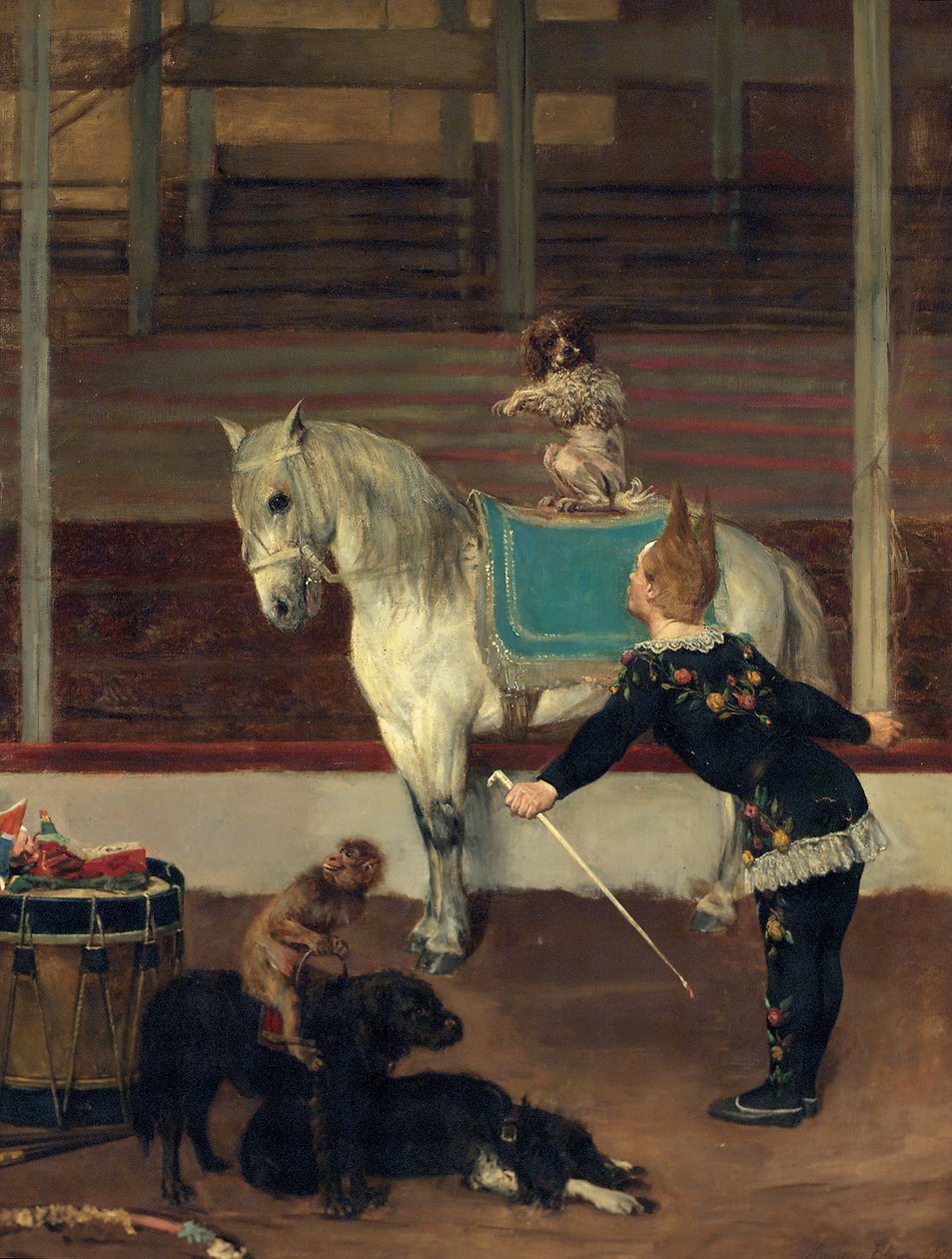 Cirkusartisterne, 1875 af Maurice Blum