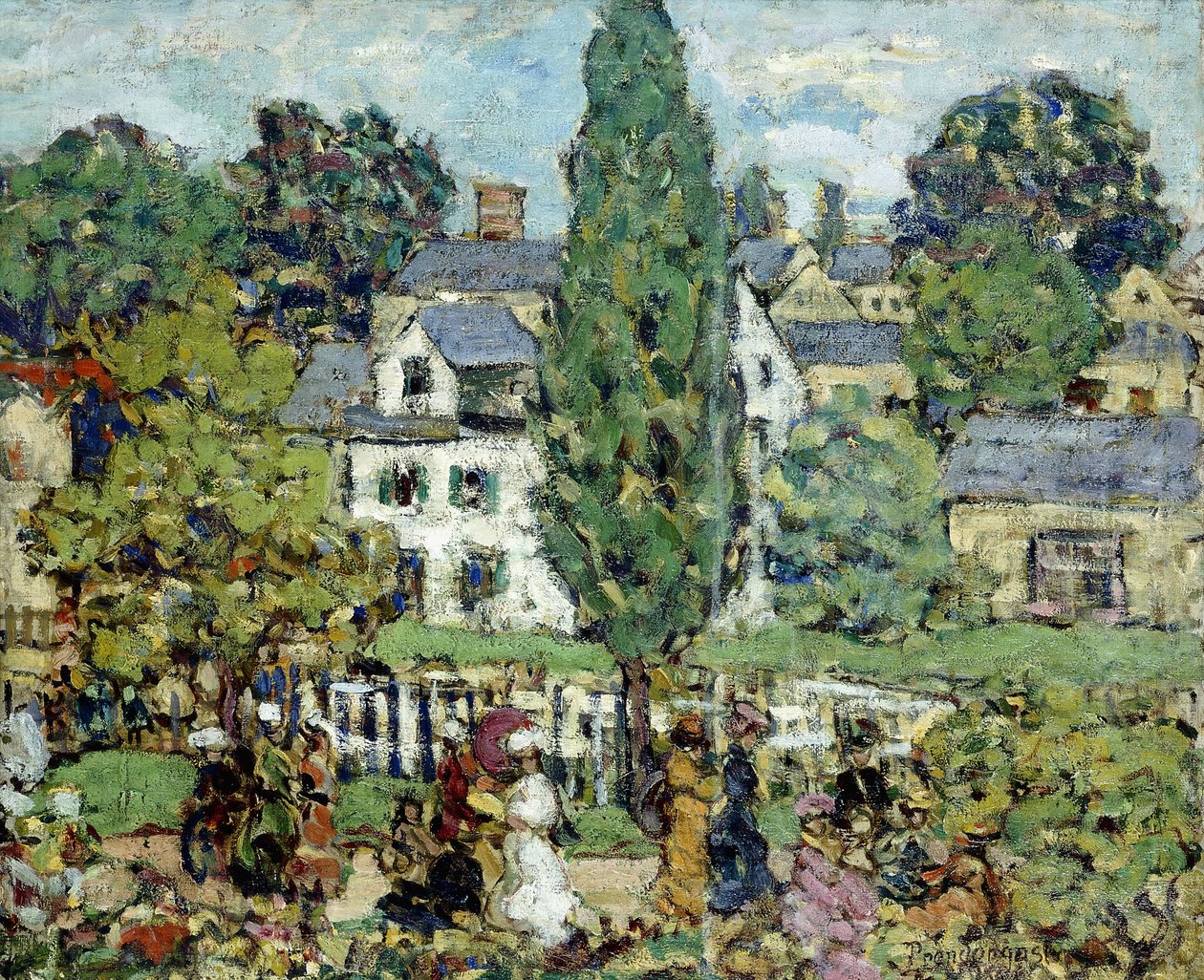 Eftermiddagsvandring, sommer, af Maurice Brazil Prendergast