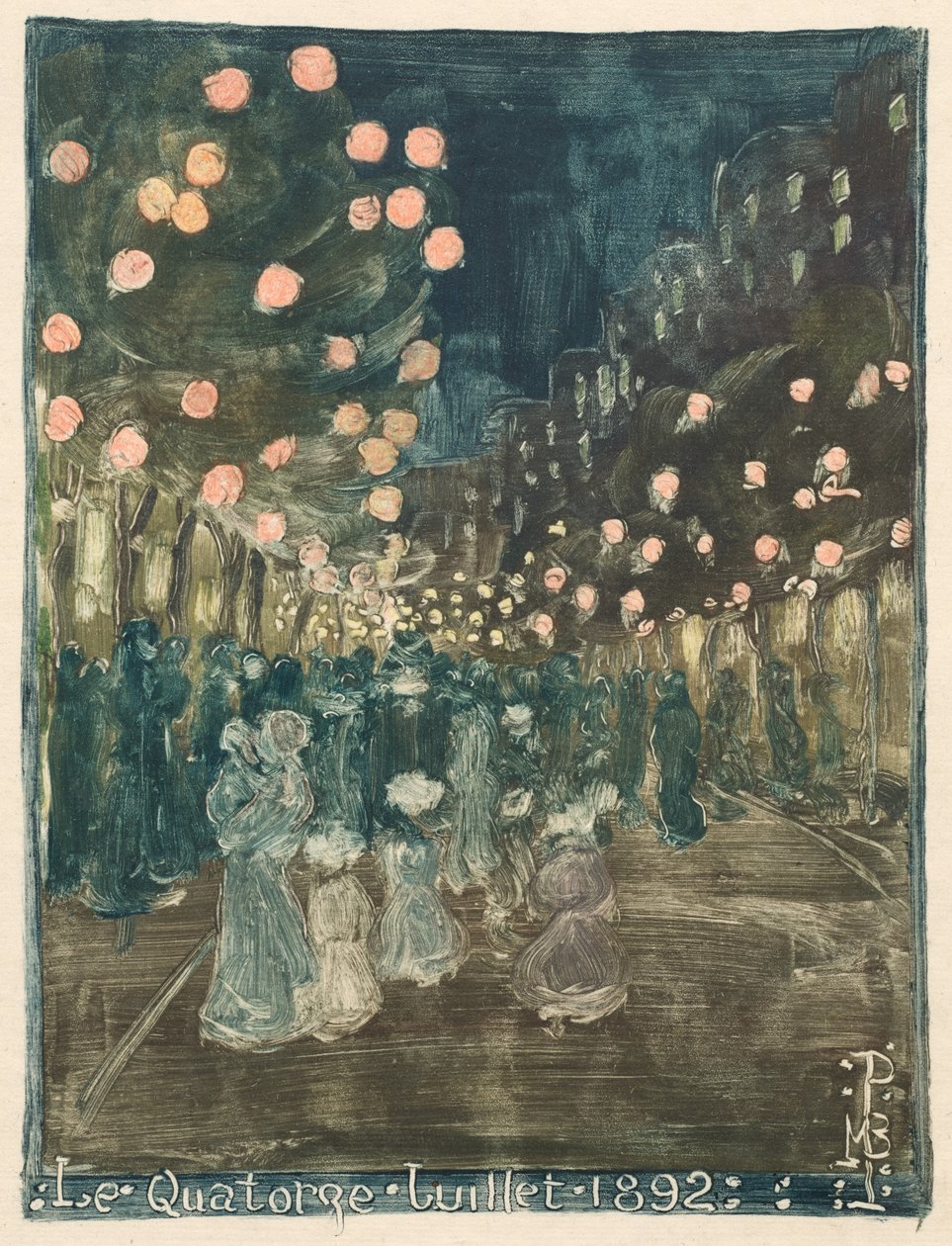 Bastilledagen af Maurice Brazil Prendergast