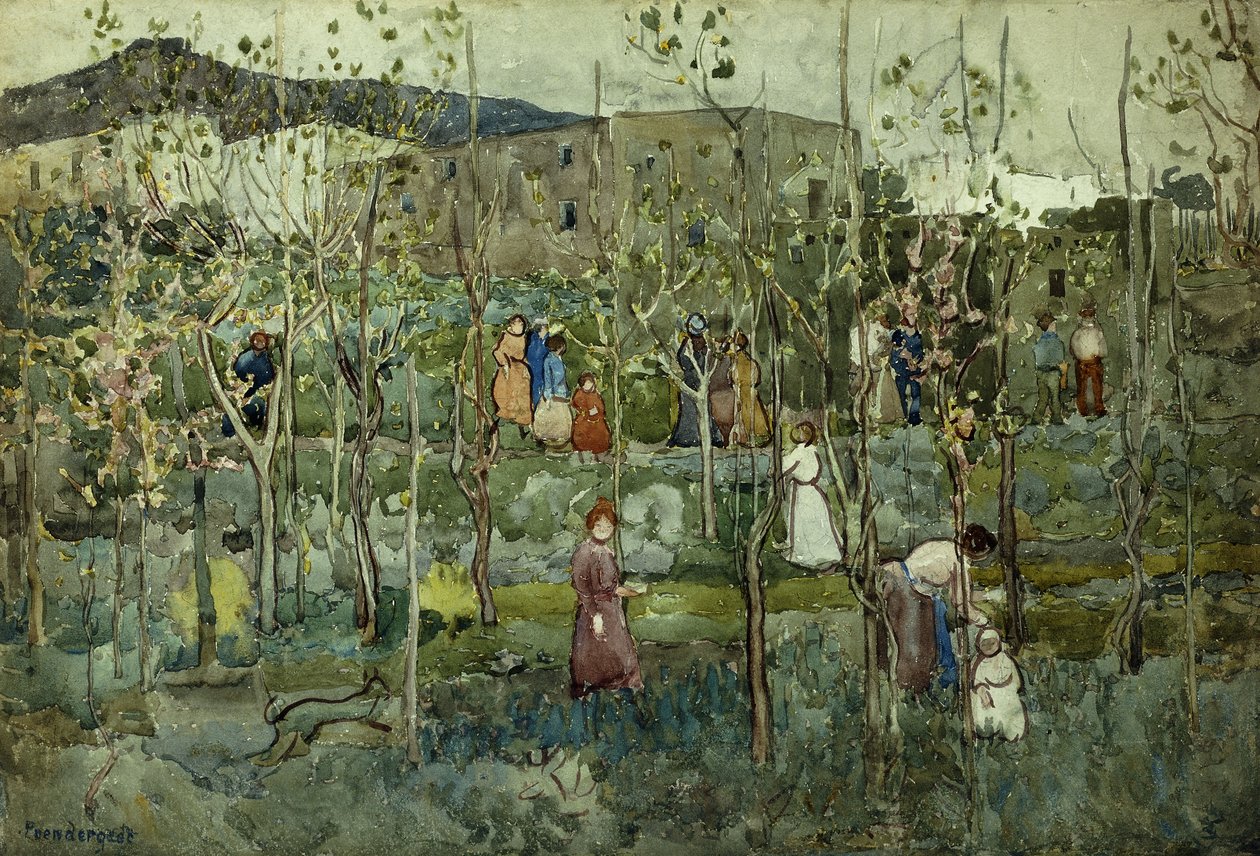 Capri, 1899 af Maurice Brazil Prendergast