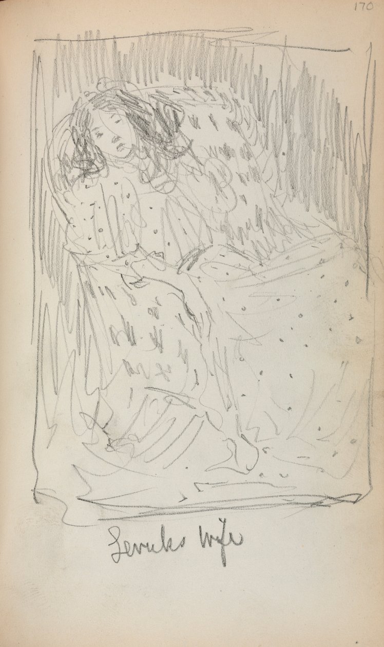 Italiensk skitsebog: Levuks Hustru side 170, 1898-1899. af Maurice Brazil Prendergast