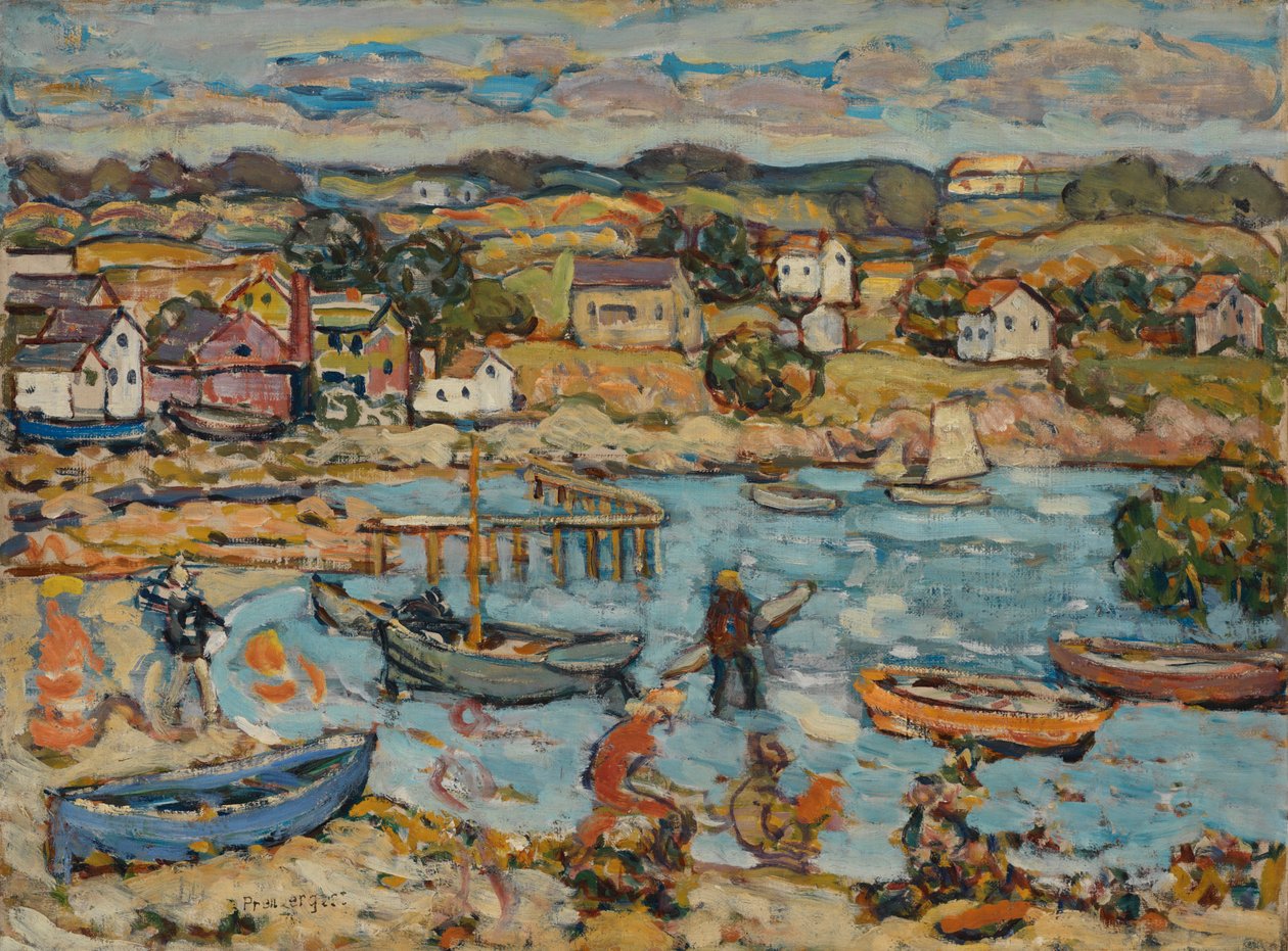 Marblehead Havn af Maurice Brazil Prendergast