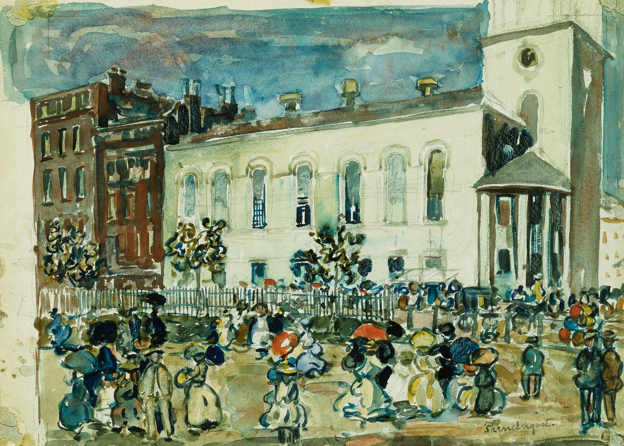 Park Street Church, Boston, ca. 1905-1907 af Maurice Brazil Prendergast