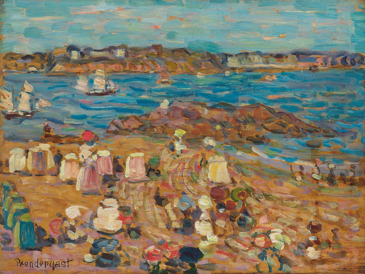 Study of Malo: The Border of the Sea, c.1907 af Maurice Brazil Prendergast