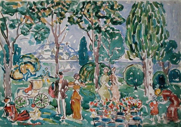 Parken, Salem af Maurice Brazil Prendergast