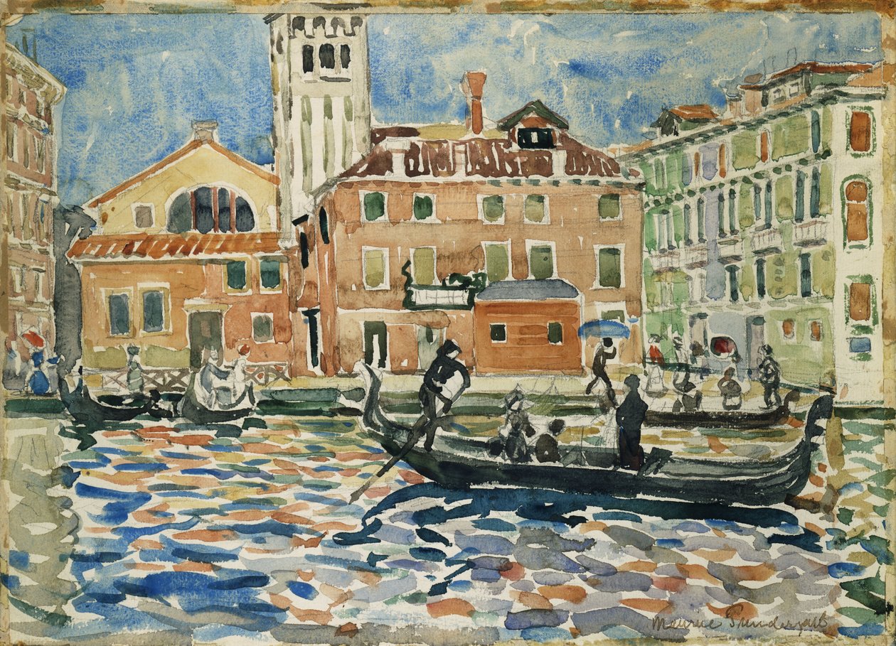 Venedig, ca. 1909 af Maurice Brazil Prendergast